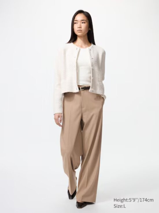 Uniqlo Jackets & Blazers - NWOT UNIQLO Knitted Short Jacket in Cream, Size S